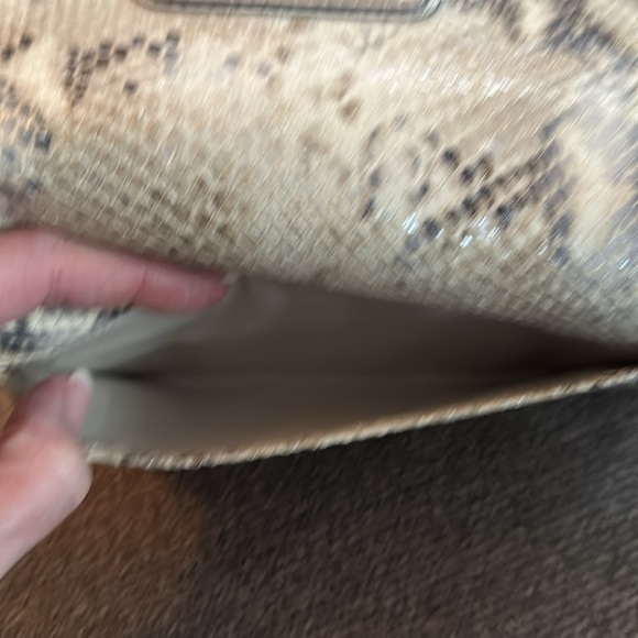 COACH ❤️ Embossed Metallic Python Leather Slim Envelope Wallet #45098 - Picture 6 of 8